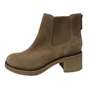 Blondo Waterproof Tan Brown Lima Chunky Heel Ankle Chelsea Boot Size 7